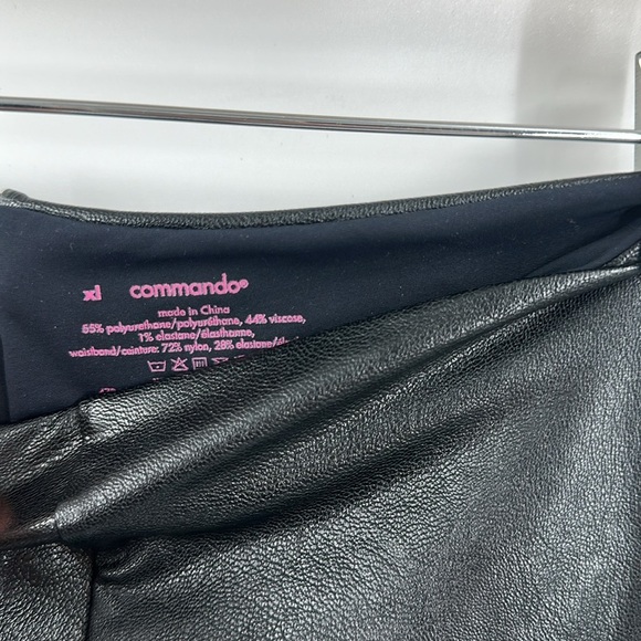 Commando Faux Leather Leggings Black XL NWT - Picture 5 of 7